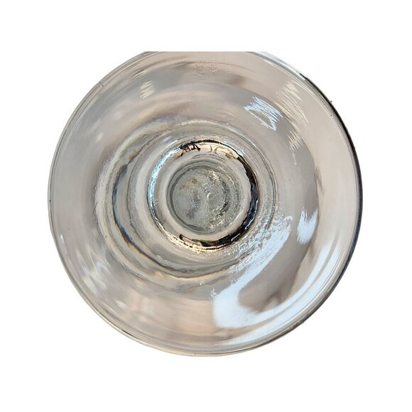 Steamed Wine Glasses Blue Floral Diamond & Gold Rim Design, Swirl Glass - Picture 10 of 10